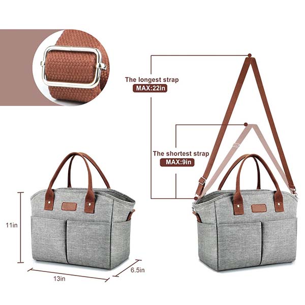Insulated Thermal Lunch Tote Bag 