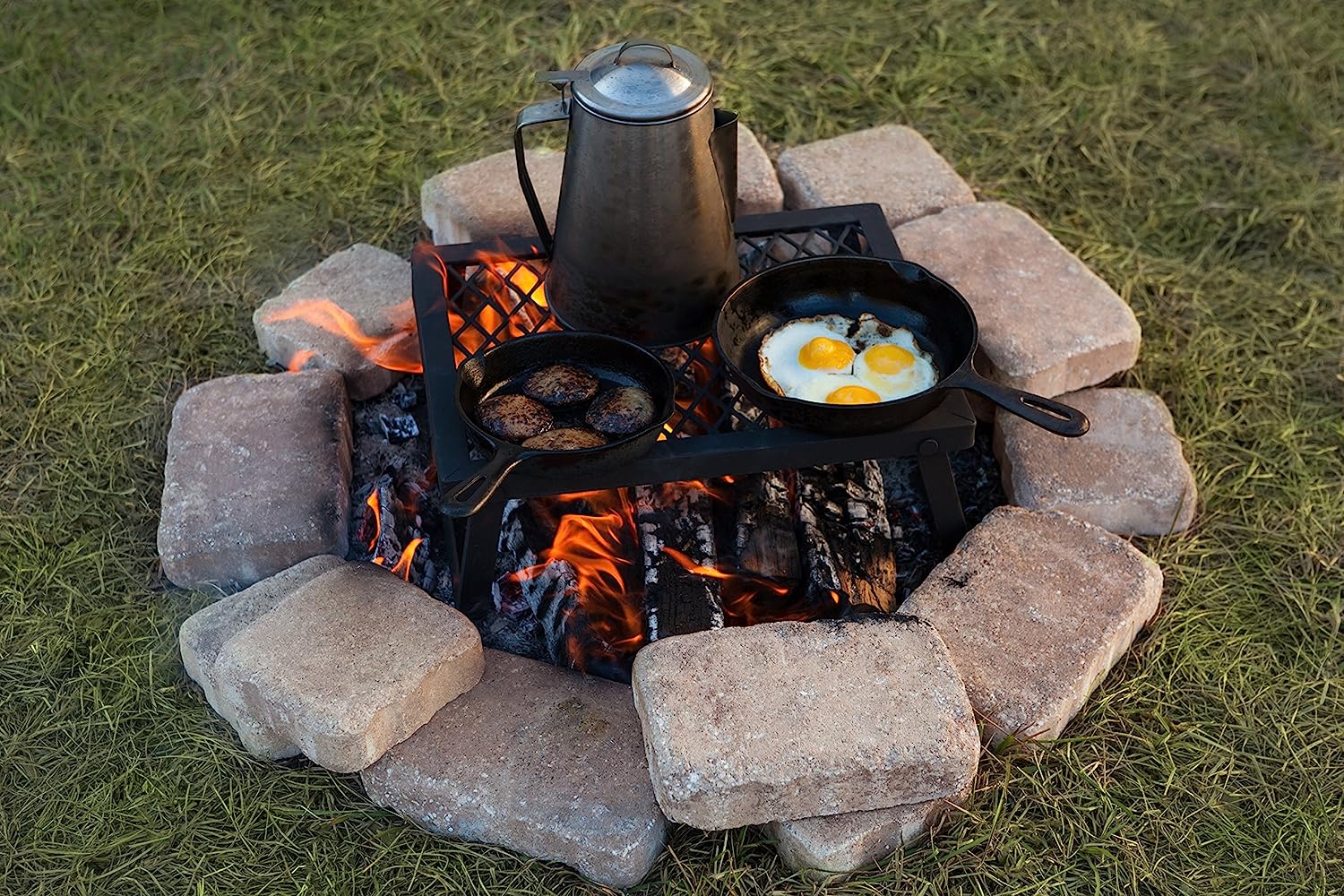 Portable Outdoor Folding Campfire Grill