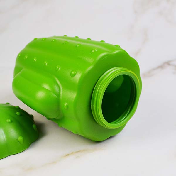 Cactus water cup with straw