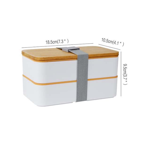 lunch box with bamboo cover