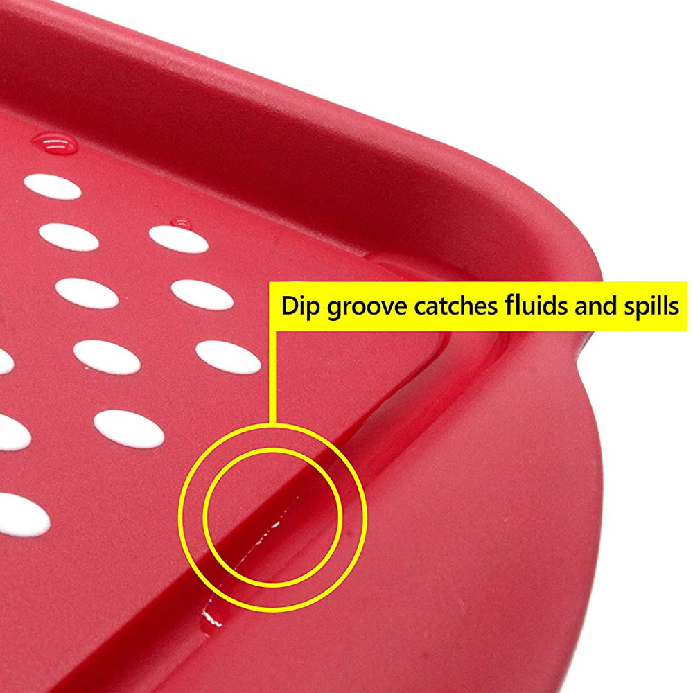 Plastic non-slip tray