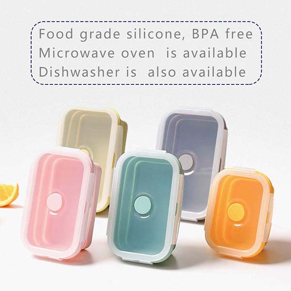 Collapsible Silicone Lunch Bento Box