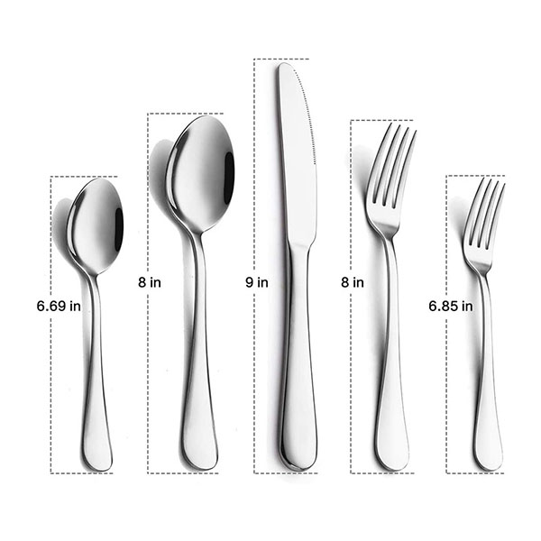 stainless steel cutlery set of 24