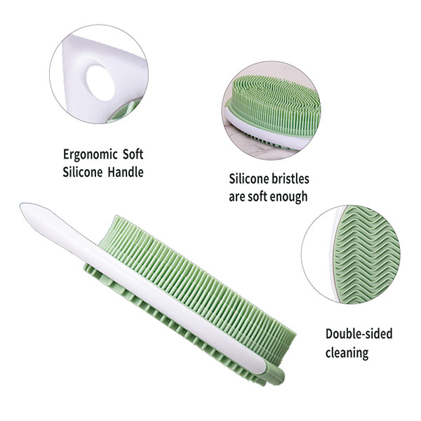 Double-sided Silicone scrubbing brush