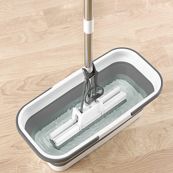 foldable mop bucket with wheels