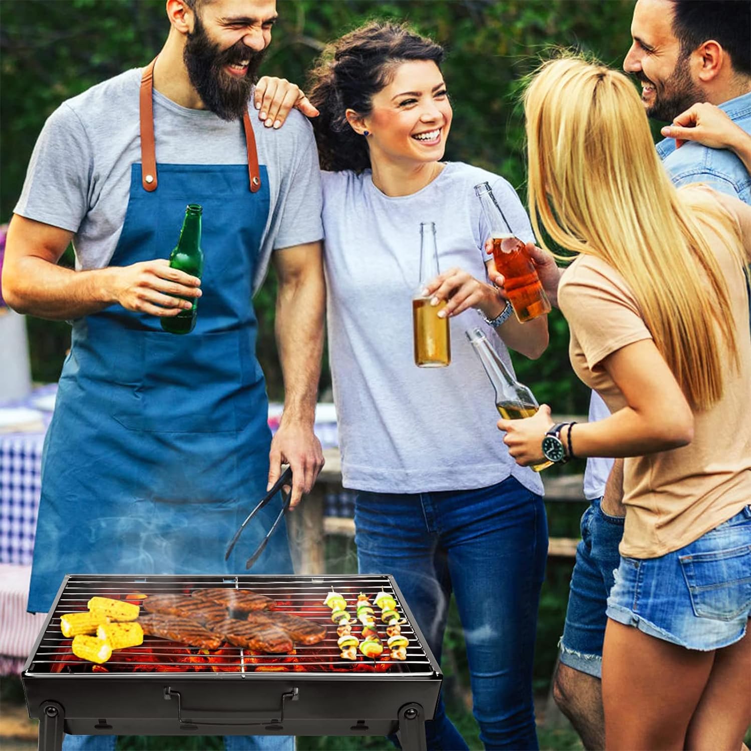 BBQ Grill Folding Portable Lightweight smoker Grill