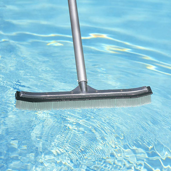 18-Inch Aluminum-Back Swimming Pool Wall Brush