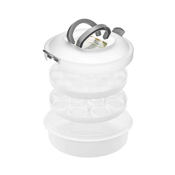 Round cake carrier keeper