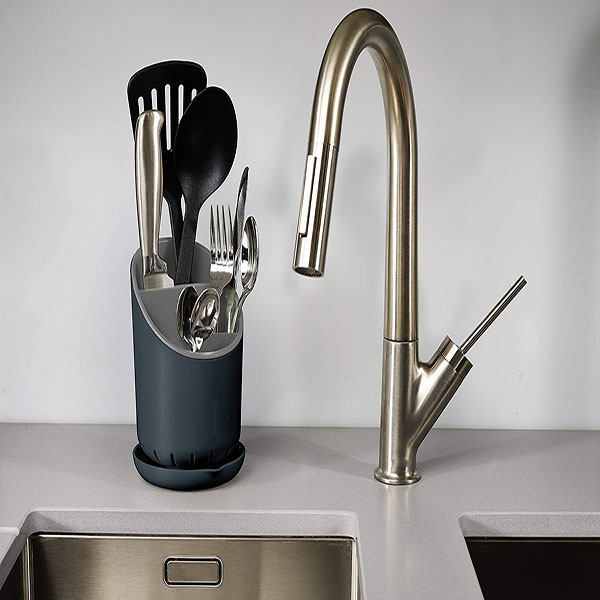 Cutlery drainer and organiser