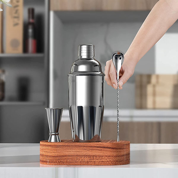 24oz Stainless Steel Cocktail Shaker Bar Set