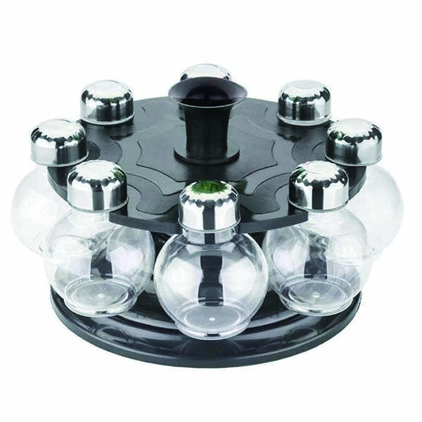 8 Pieces Revolving Plastic Spice Rack 