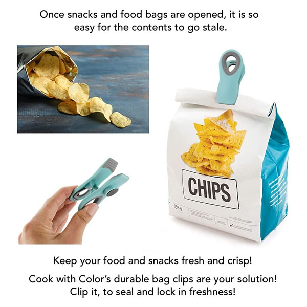 Magnetic bag clips