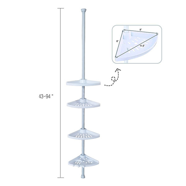 4 Tier Bathroom Shelf
