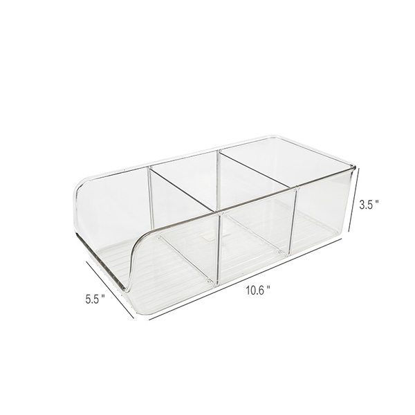 3 parts frige bin