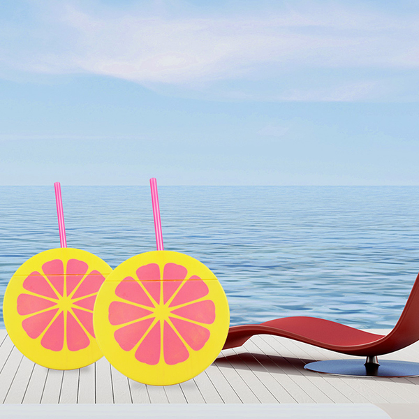 Lemon shape stawer bottle 
