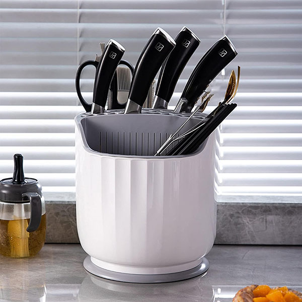 Rotating Knife Block Rack Shelf