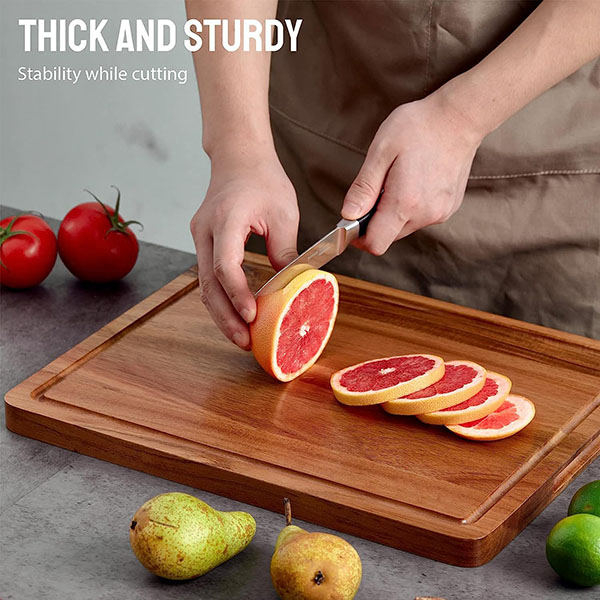 17x13 Large Acacia Wooden Cutting Board