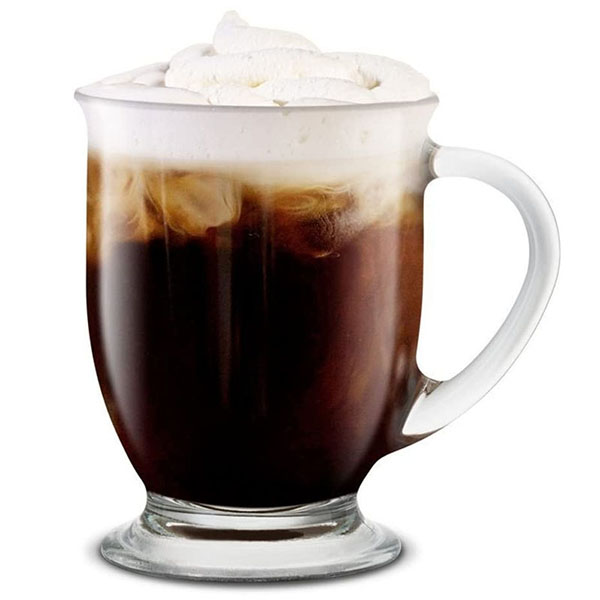 Clear Glass Tea Coffee Mugs with grips for Hot Beverages