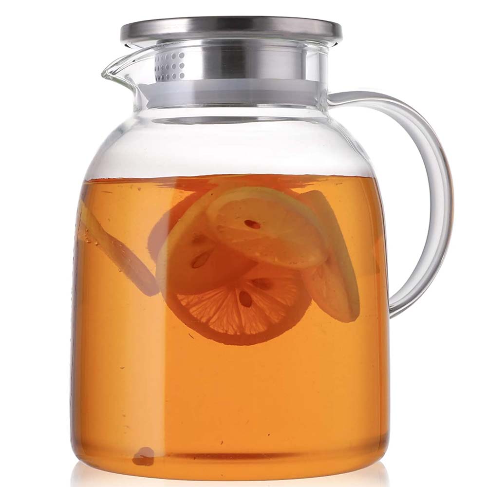 2 Liter 68 Ounces Glass Pitcher with lid