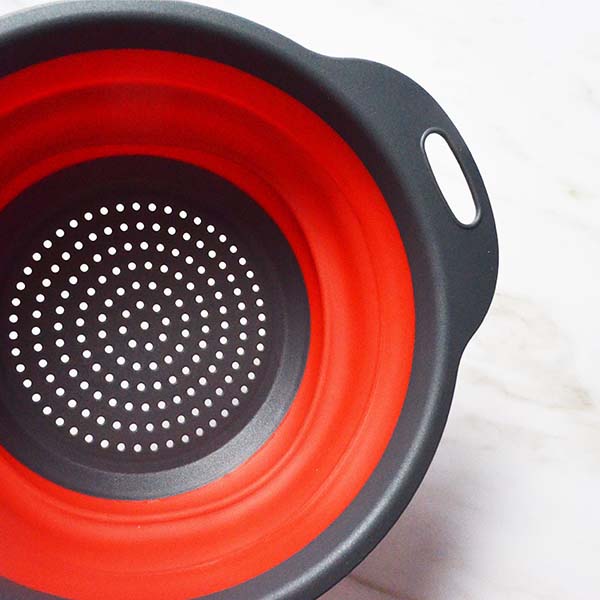 Round collapsible Colander Set Washing Strainer