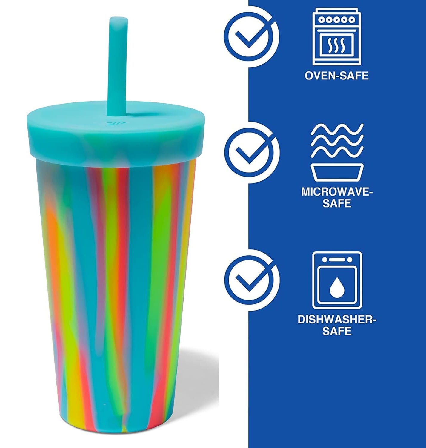 20oz Silicone Straw Tumbler
