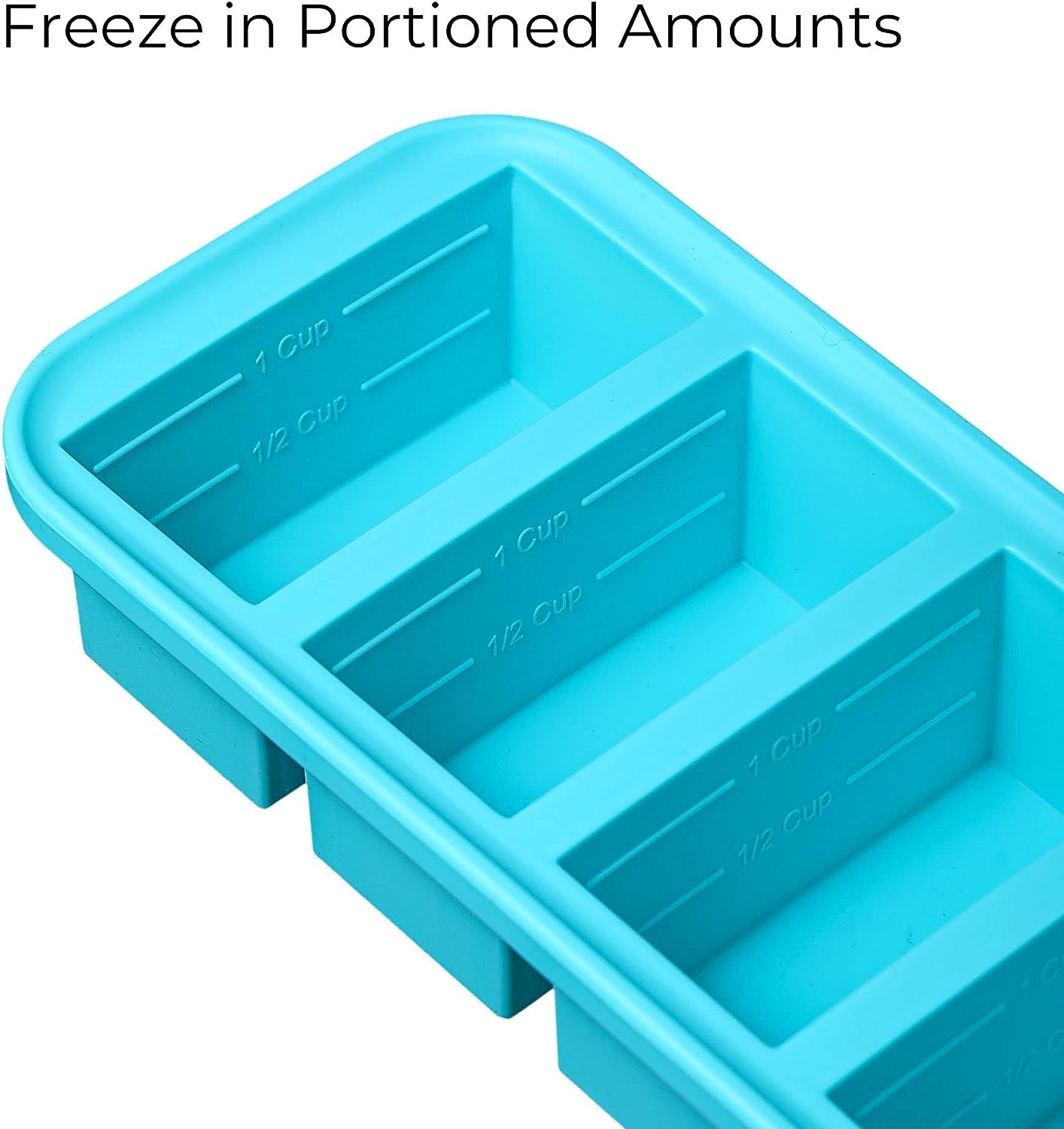 Souper Cubes 1 Cup Silicone Freezer Tray With Lid 