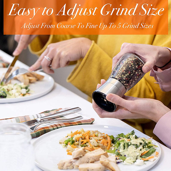 Stainless Steel Salt and Pepper Grinders