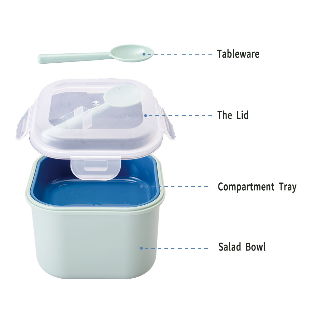 Square box with spoon