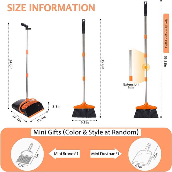 Dust Pan and Broom Set