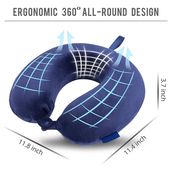 U-shape Memory Foam Travel Pillow