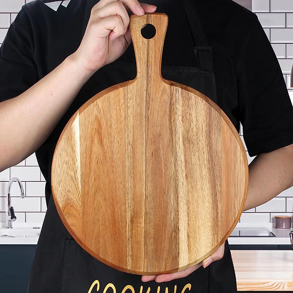 Acacia Wood Cutting Board with Handle