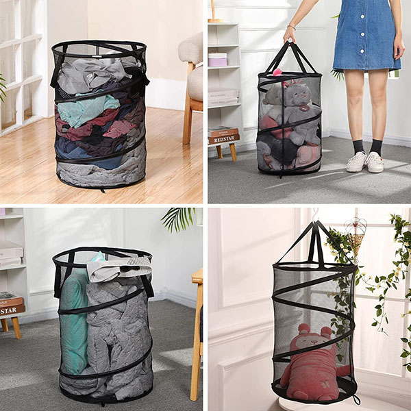 Collapsible Mesh Laundry Hamper