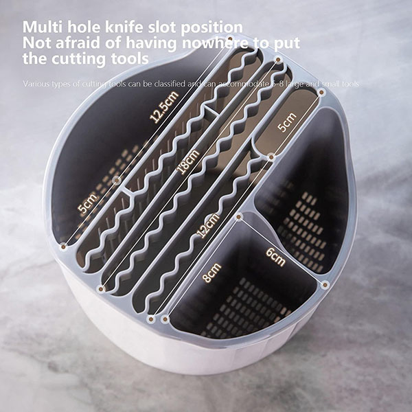 Rotating Knife Block Rack Shelf