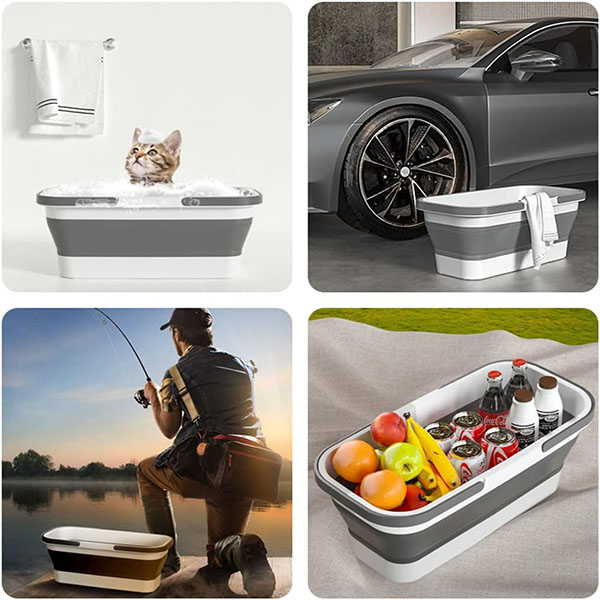 foldable mop bucket with wheels