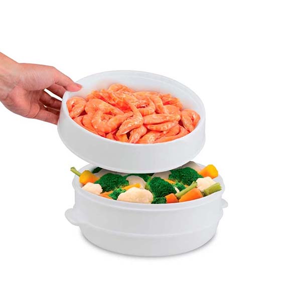 2 tier Microwave Steamer