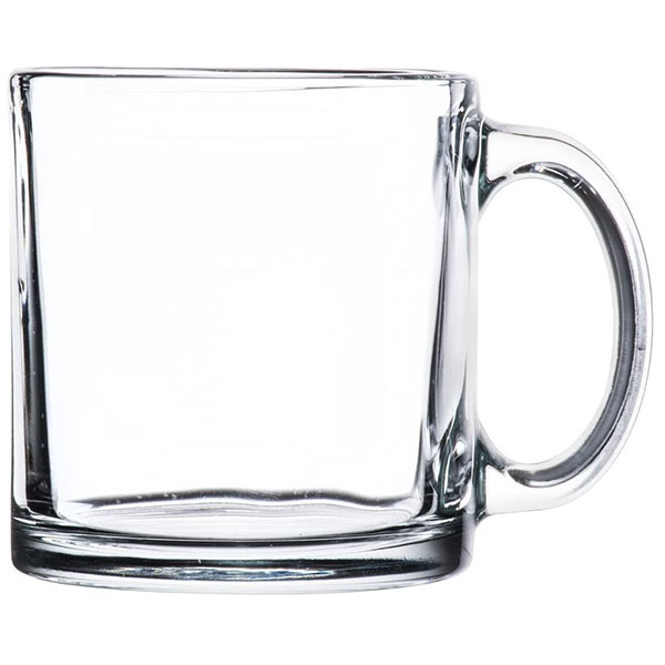 13 OZ 6 pieces Warm Beverage glass Mugs Set