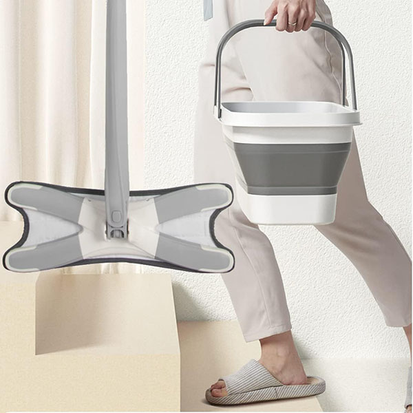 foldable mop bucket with wheels