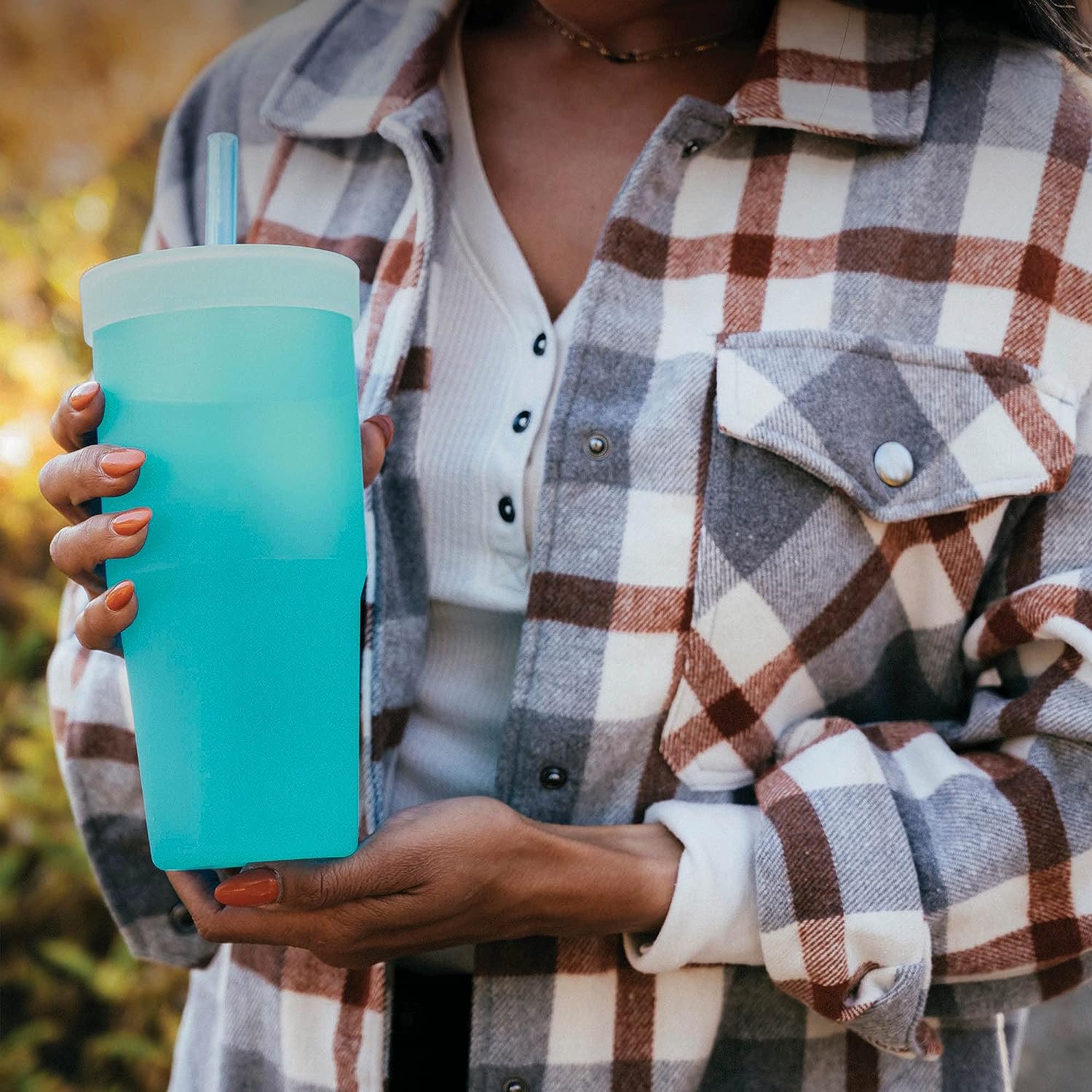 32oz Silicone  Straw Tumbler
