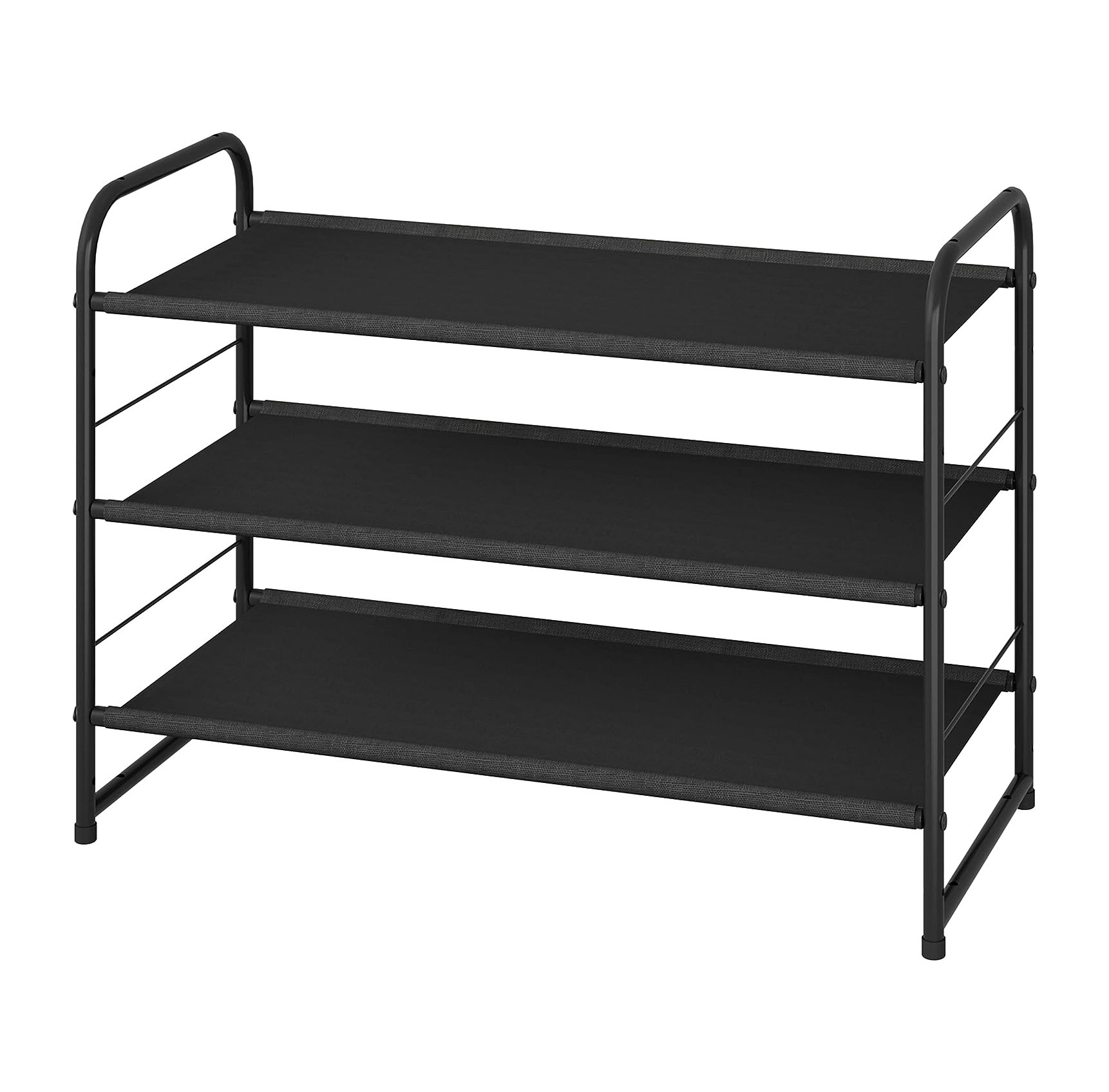 3-Tier Shoe Rack Storage(Black)