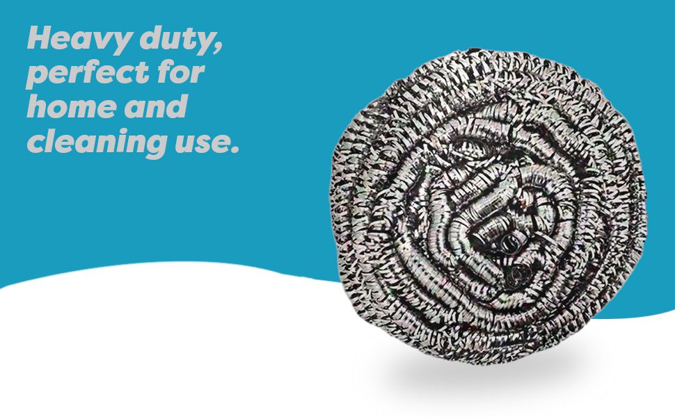 12 Pack Stainless Steel Scourers
