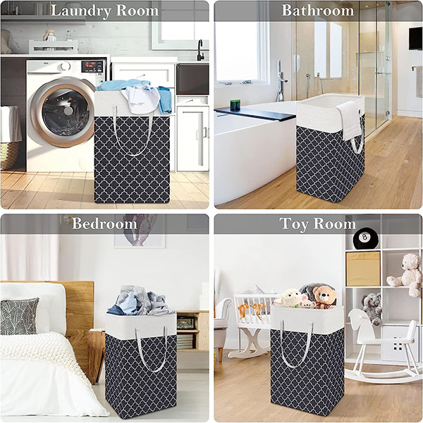 Slim Laundry Basket Foldable Small Laundry Washing Bin