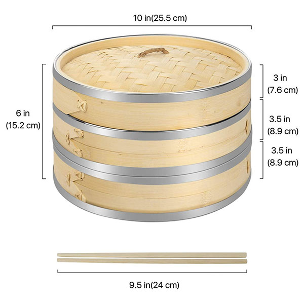 Bamboo Steamer Basket 