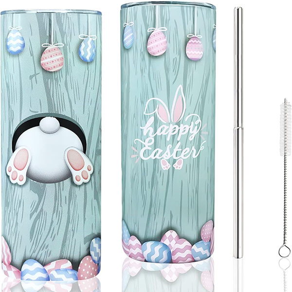 Rabbit Tumbler With Lid and Straw 20 oz