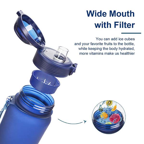 Sports Water Bottle with Flip Top Leak Proof Lid
