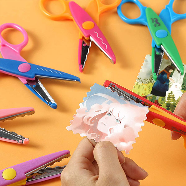 6 Colorful Decorative Paper Edge Scissor Set