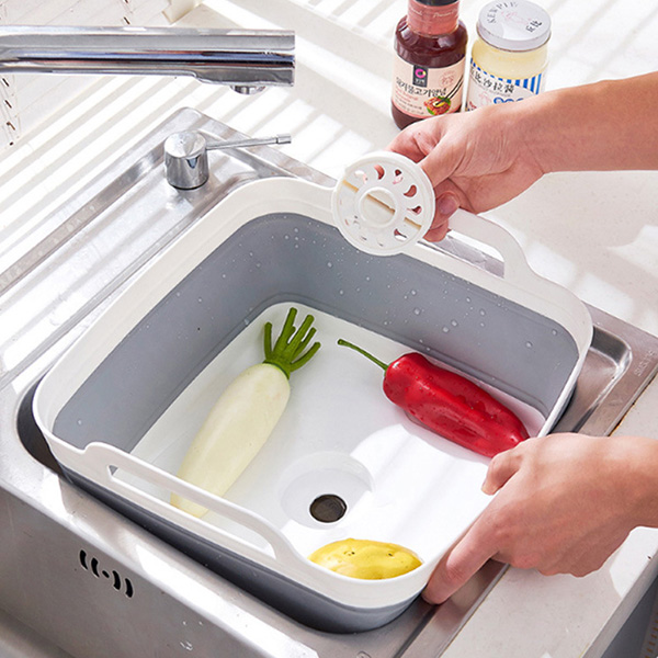 Dish Tub Foldable Food Strainers