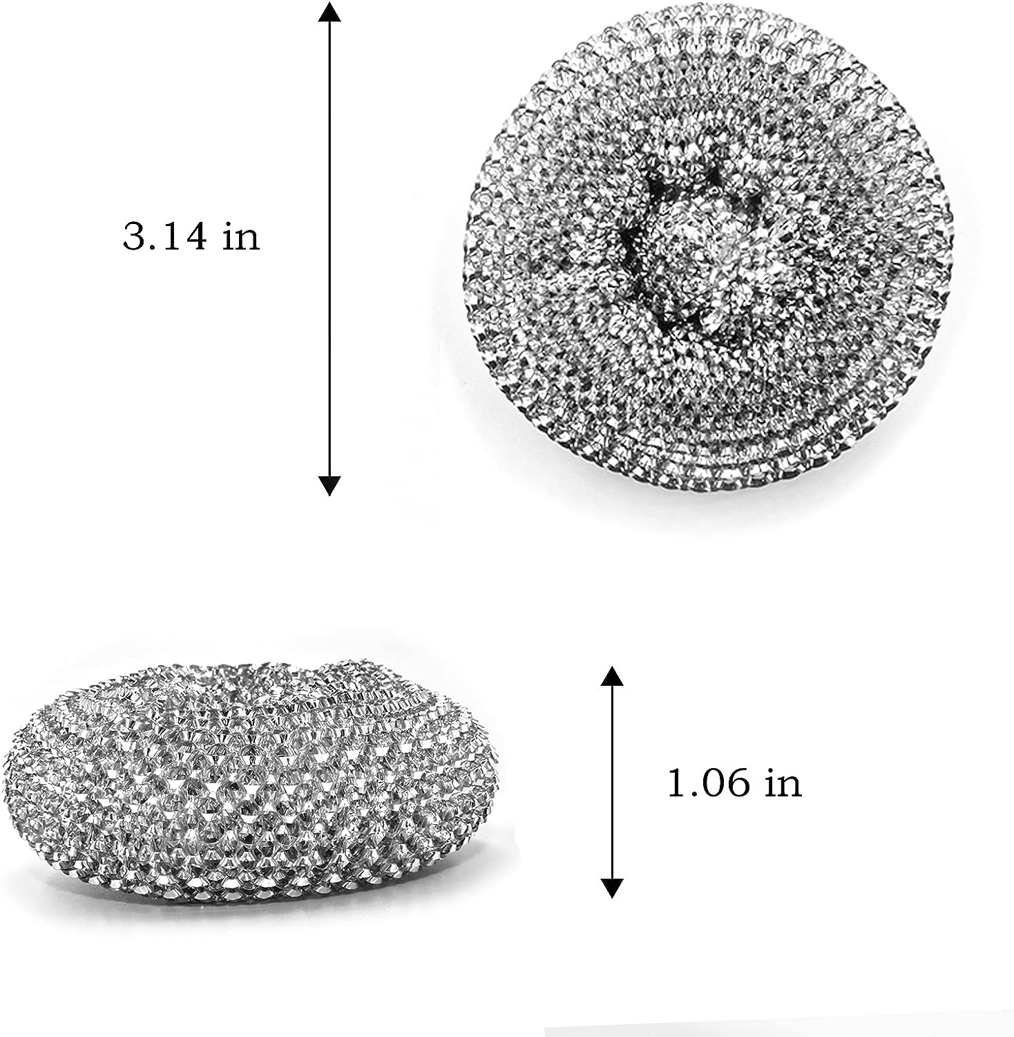 Stainless Steel Sponges, Scrubbing Scouring Pad, Steel Wool 