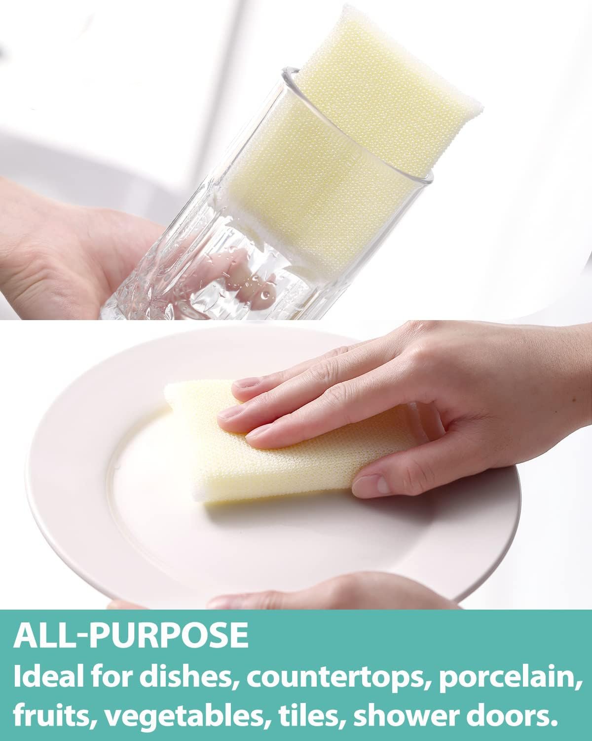 6 Pads All-Purpose Sponges Kitchen
