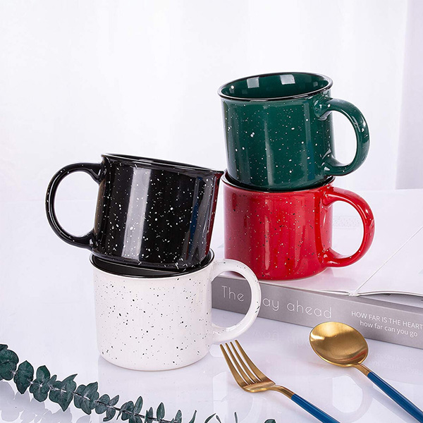 14 ounces Ceramic Speckled Campfire coffee Mug