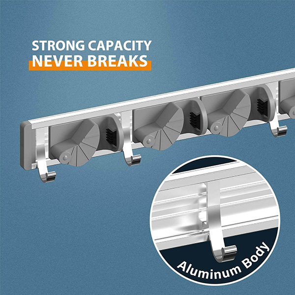 Mop Broom Holder Wall Mount Pantry Organization and Storage 